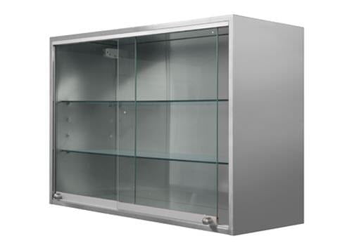 Wall cabinets with glass doors